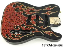 USA FENDER JAMES BURTON TELECASTER TELE BODY GUITAR PAISLEY FLAME