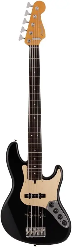 FENDER MADE IN JAPAN DELUXE JAZZ BASS V KAZUKI ARAI EDITION ELECTRIC BASS BLACK