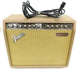 FENDER BRAND ACOUSTASONIC-30 MODEL BROWN ACOUSTIC GUITAR AMPLIFIER W/ CABLE