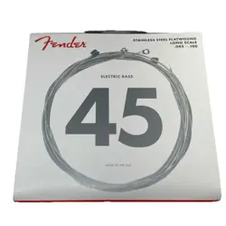 FENDER 9050L STAINLESS STEEL FLATWOUND LONG SCALE BASS STRINGS - LIGHT