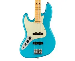 USED FENDER AMERICAN PROFESSIONAL II JAZZ BASS LH - MIAMI BLUE W/ MAPLE FB