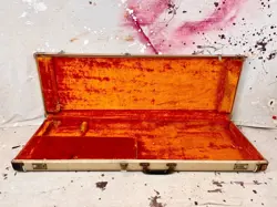 VINTAGE 1963 1964 FENDER JAZZMASTER-JAGUAR GUITAR CASE WHITE TOLEX PRE CBS