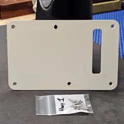 2008 FENDER HIGHWAY ONE STRAT TREMOLO COVER & SCREWS BACK COVER PLATE GUITAR