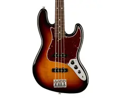USED FENDER AMERICAN PROFESSIONAL II JAZZ BASS - 3-COLOR SUNBURST W/ ROSEWOOD FB