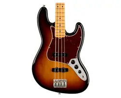 USED FENDER AMERICAN PROFESSIONAL II JAZZ BASS - 3-COLOR SUNBURST W/ MAPLE FB