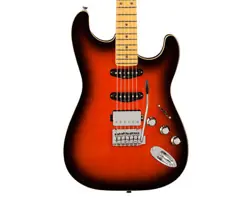 USED FENDER AERODYNE SPECIAL STRATOCASTER HSS - HOT ROD BURST W/ MAPLE FB