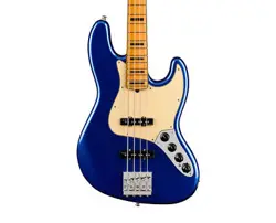 USED FENDER AMERICAN ULTRA JAZZ BASS - COBRA BLUE W/ MAPLE FB