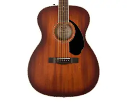 USED FENDER PO-220E ORCHESTRA ALL MAHOGANY W/ CASE - AGED COGNAC BURST