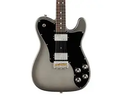 USED FENDER AMERICAN PROFESSIONAL II TELECASTER DELUXE - MERCURY W/ ROSEWOOD FB