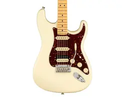 USED FENDER AMERICAN PROFESSIONAL II STRATOCASTER HSS - OLYMPIC WHITE W/MAPLE FB