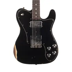 USED FENDER CUSTOM SHOP 1970S TELECASTER CUSTOM RELIC - AGED BLACK