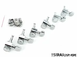*NEW 2 PIN LOCKING TUNERS TUNING PEGS FOR FENDER STRATOCASTER STRAT CHROME