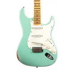 USED FENDER CUSTOM SHOP FAT 50S STRATOCASTER RELIC - AGED SEAFOAM GREEN