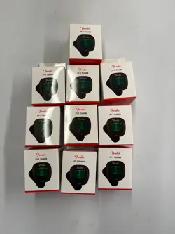 FENDER FT-1 PROFESSIONAL CLIP ON TUNER - BLACK (LOT OF 10)