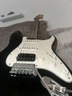 FENDER STANDARD STRAT ELECTRIC GUITAR AND FENDER AMP