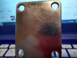 1965 VINTAGE FENDER NECK PLATES  FOR  TELE  STRAT AND BASS