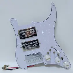 FOR FENDER GUITAR PREWIRED LOADED STRAT PICKGUARD HHH AINICO 5 HUMBUCKER PICKUPS