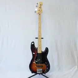 ELECTRIC BASS GUITAR FENDER PRECISION BASS SUNBURST MADE IN MEXICO & SOFT CASE