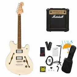 SQUIER BY FENDER AFFINITY SERIES STARCASTER DELUXE LAUREL FINGERBOARD OLYMPIC WH