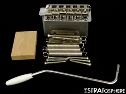 USA FENDER ERIC CLAPTON STRATOCASTER STRAT TREMOLO & WHAMMY BAR, VINT. CHROME