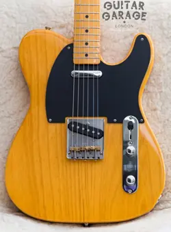 2002 FENDER JAPAN 52 VINTAGE REISSUE ASH TELECASTER BLONDE GUITAR - CIJ