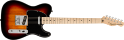 FENDER SQUIER AFFINITY TELECASTER, MAPLE NECK, BLACK PICKGUARD, 3-COLOR SUNBURST