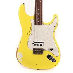 FENDER CUSTOM SHOP 1969 STRATOCASTER HARDTAIL HEAVY RELIC GRAFFITI YELLOW