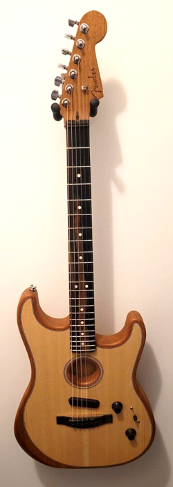 FENDER AMERICAN ACOUSTASONIC STRATOCASTER ELECTRIC GUITAR - NATURAL
