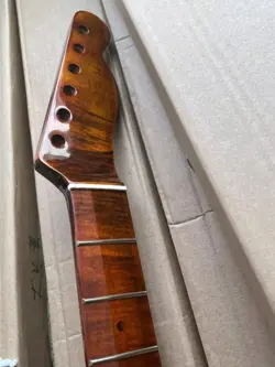 21FRET TIGER ROASTED FLAME MAPLE ELECTRIC GUITAR NECK FOR FENDER TL TELE REPLACE