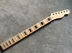 UNFINISHED FENDER AMERICAN TELECASTER GUITAR NECK BLACK BLOCK INLAYS