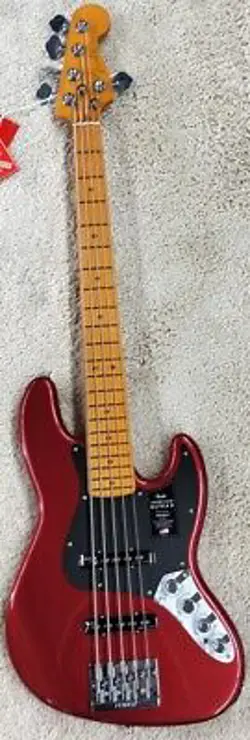 FENDER AMERICAN ULTRA II JAZZ BASS® V, MAPLE FINGERBOARD, SINISTER RED   HS CAS