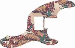 WD CUSTOM PICKGUARD FOR FENDER TELECASTER BASS WITH HUMBUCKER #GT01 KOI TATTO...
