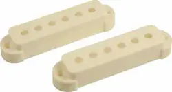 WD REPLACEMENT PICKUP COVER SET OF 2 FOR FENDER JAGUAR WHITE (25 SETS)