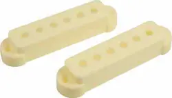 WD REPLACEMENT PICKUP COVER SET OF 2 FOR FENDER JAGUAR ANTIQUE WHITE (25 SETS)