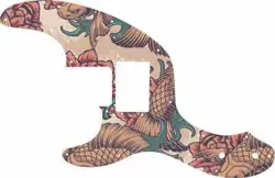 WD CUSTOM PICKGUARD FOR LEFT HAND FENDER TELECASTER BASS WITH HUMBUCKER #GT01...