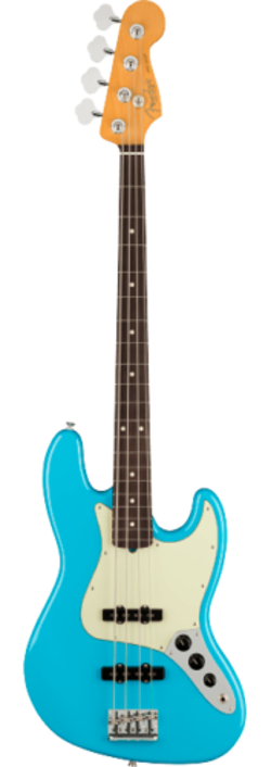FENDER AMERICAN PROFESSIONAL II 4-STRING ELECTRIC JAZZ BASS, MIAMI BLUE W/CASE