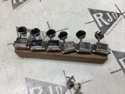 FENDER VINTAGE STYLE DELUXE TUNERS TUNING KEYS PEGS HEADS IN LINE NICKEL