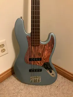 FENDER STANDARD FRETLESS JAZZ BASS GUITAR 2002 W ORIGINAL HSC MEXICO