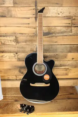 DAMAGED FENDER FA-135CE MAHOGNY ACOUSTIC-ELECTRIC GUITAR   #R9335