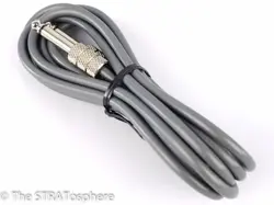 USA FENDER VINTAGE RI GRAY GUITAR CORD CABLE STRAT TELE, AMERICAN, ERIC JOHNSON