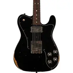 FENDER CUSTOM SHOP LIMITED EDITION '70S TELE CUSTOM RELIC GUITAR AGED BLCK