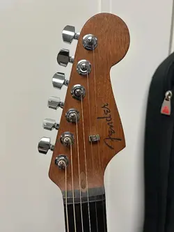 FENDER AMERICAN ACOUSTASONIC JAZZMASTER ACOUSTIC ELECTRIC GUITAR - NATURAL