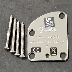 2023 FENDER AMERICAN PROFESSIONAL II USA CHROME NECK PLATE STRAT TELE GUITAR