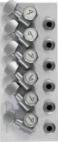 FENDER LOCKING GUITAR MACHINE HEADS BRUSHED CHROME