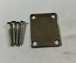 2012 SQUIER BY FENDER STRATOCASTER NECK JOINT PLATE CHROME W/ HW