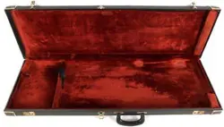 VINTAGE FENDER ELECTRIC GUITAR CASE BLACK OXBLOOD 38