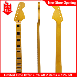 FOR FENDER STRATOCASTER ELECTRIC GUITAR NECK LARGE HEAD YELLOW MATTE 22 FRETS