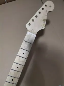 24 FRET STRAT ELECTRIC GUITAR NECK MAPLE FOR DIY FENDER REPLACE GLOSS FINISHED
