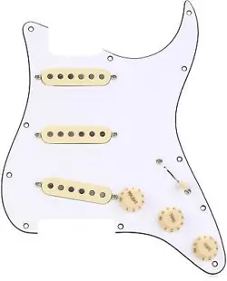 FENDER PURE VINTAGE '59 PREWIRED STRAT PICKGUARD - PARCHMENT