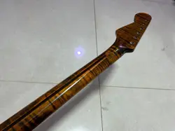 AA FLAME MAPLE 22 FRET ST ELECTRIC GUITAR NECK FOR DIY FENDER REPLACE GLOSS